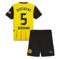 Borussia Dortmund Ramy Bensebaini #5 Hjemme Trøje Børn 2024-25 Kortærmet (+ Korte bukser)